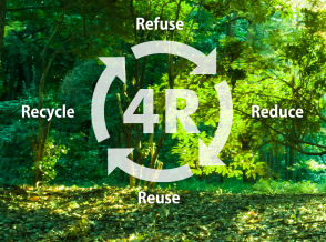 4R：Refuse、Reduce、Reuse、Recycle